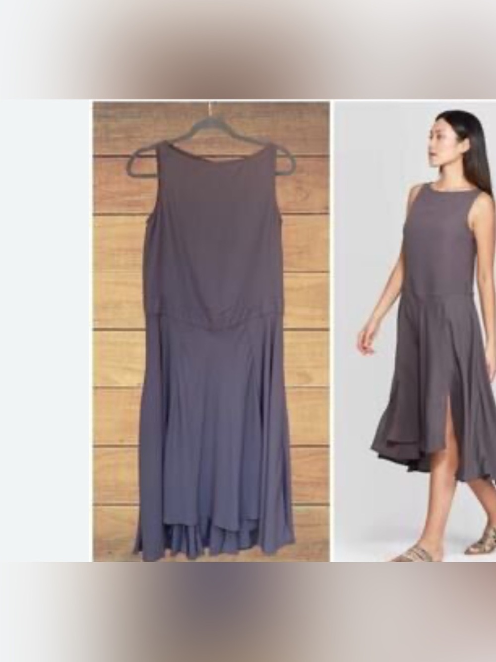 Prologue Sleeveless Brown Women's Flowy Dress Sz m